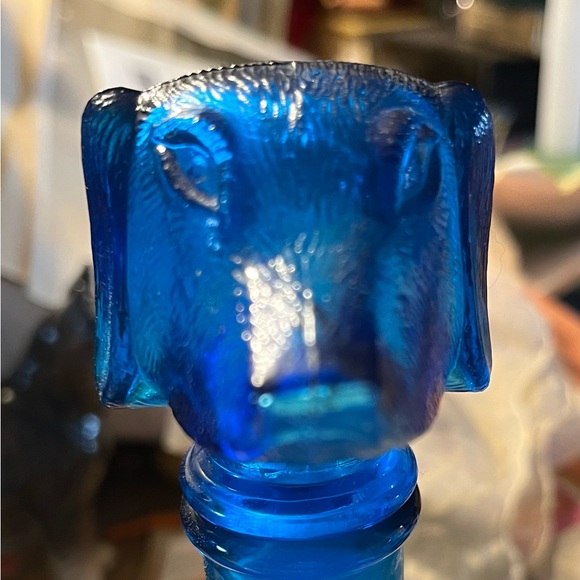 Vintage dog and cat glass decanters Italian genie bottles. Perfect shape. - Picture 4 of 8